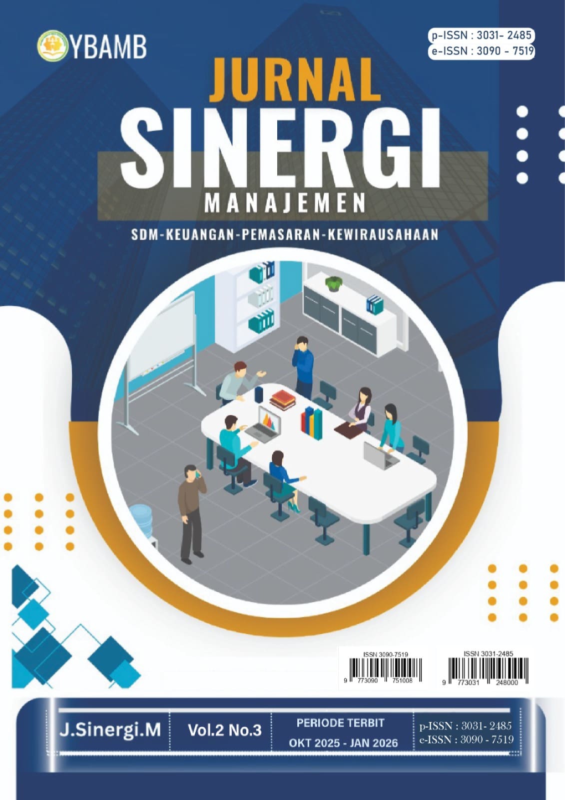					View Vol. 2 No. 3 (2025): Jurnal SINERGI Manajemen
				